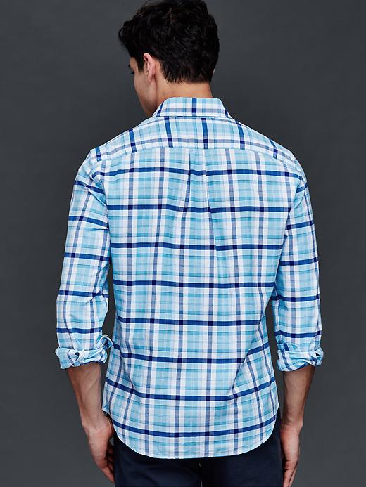 Image number 2 showing, Oxford summer plaid standard fit shirt