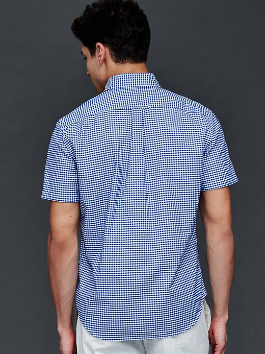 Image number 2 showing, Oxford micro gingham short sleeve standard fit shirt