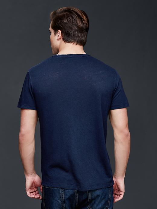 Image number 2 showing, Linen-cotton t-shirt