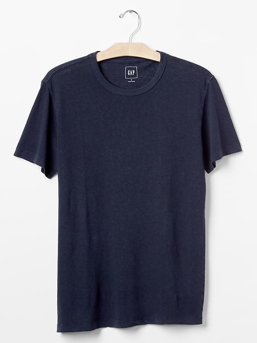 Image number 6 showing, Linen-cotton t-shirt