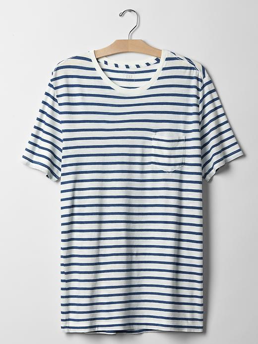 Image number 6 showing, Indigo stripe t-shirt
