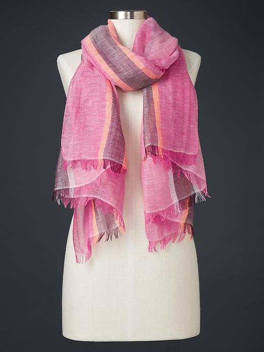 View large product image 1 of 1. Bold stripe scarf