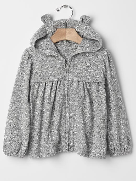 Image number 1 showing, Marled bear bubble hoodie