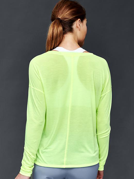 View large product image 2 of 5. GapFit Breathe air long sleeve tee