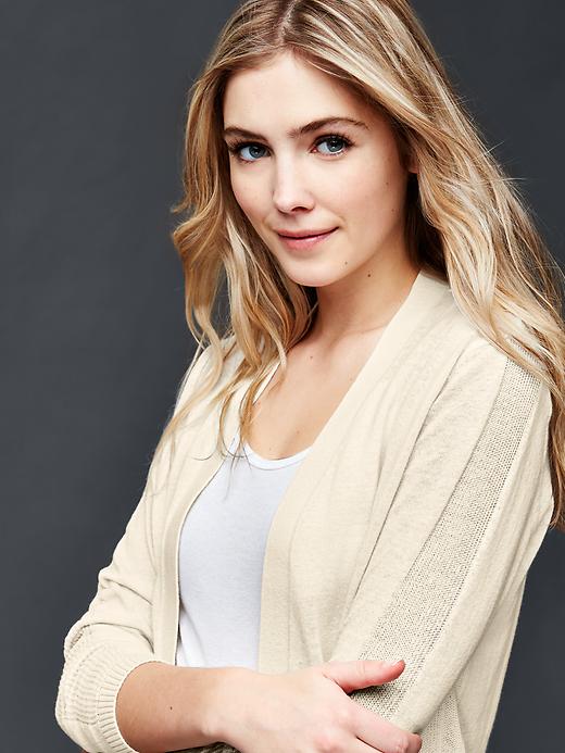 Image number 1 showing, Open front cardigan