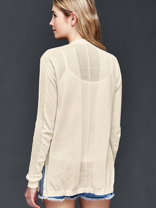 Image number 2 showing, Open front cardigan