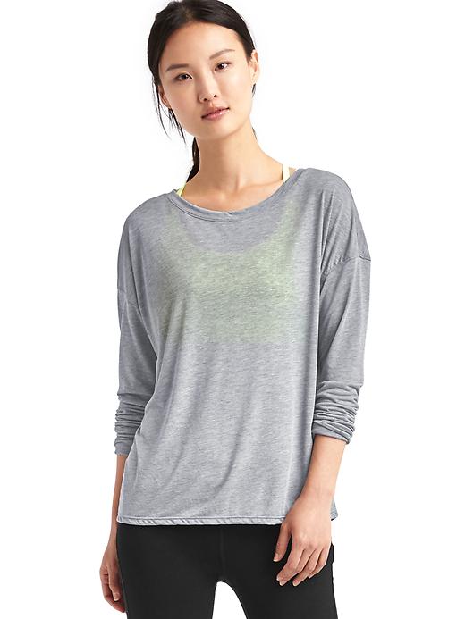 View large product image 1 of 6. GapFit Breathe air long sleeve tee