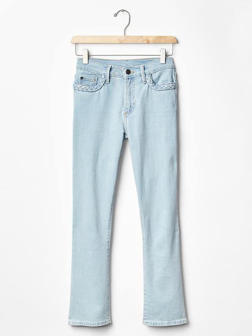 Image number 6 showing, AUTHENTIC 1969 braid crop kick jeans