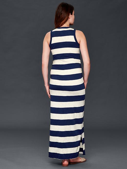Image number 2 showing, Slub stripe maxi dress