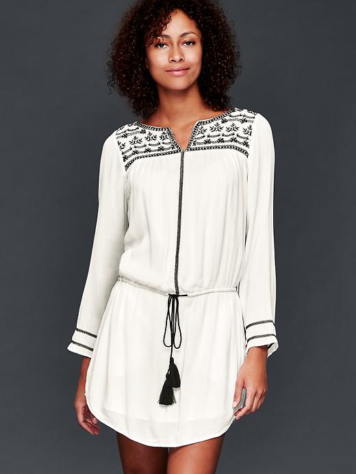 Image number 7 showing, Long sleeve embroidered dress
