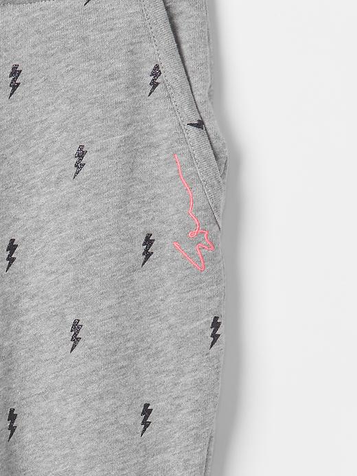 Image number 3 showing, GapKids x ED bolt drop-waist pants