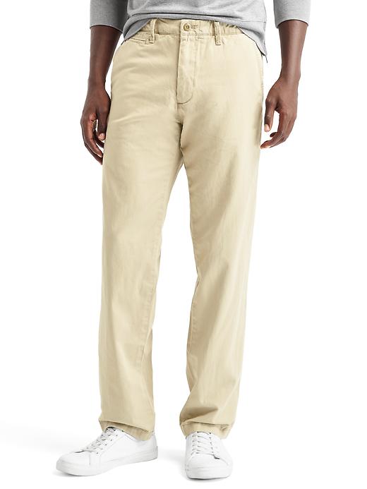 Image number 1 showing, Vintage Wash Khakis in Straight Fit