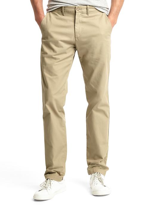 Image number 1 showing, Classic slim fit khakis