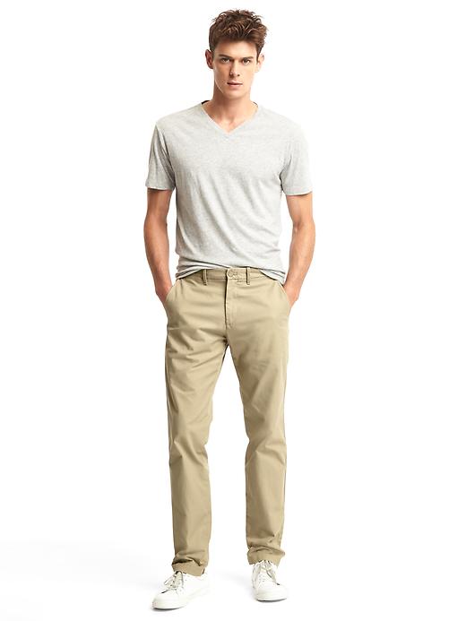 Image number 3 showing, Classic slim fit khakis