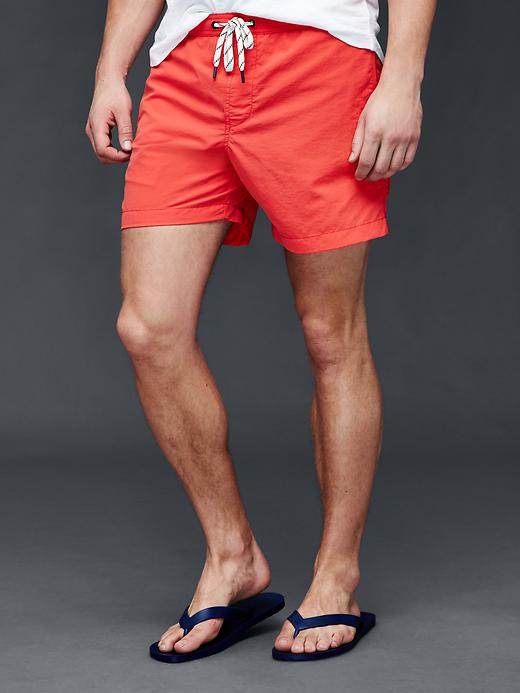 Image number 7 showing, Solid swim trunks (5.5")