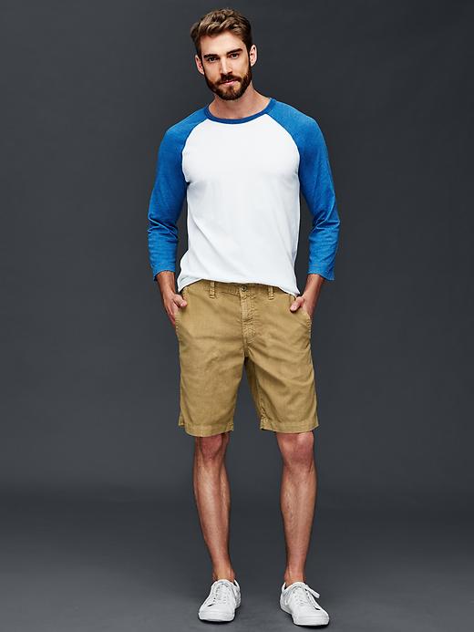 Image number 3 showing, Linen-cotton everyday shorts (10")