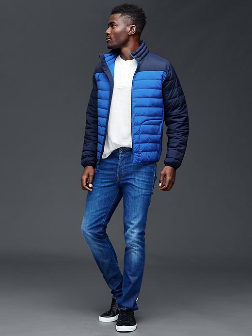 Image number 3 showing, ColdControl Lite stretch colorblock puffer jacket