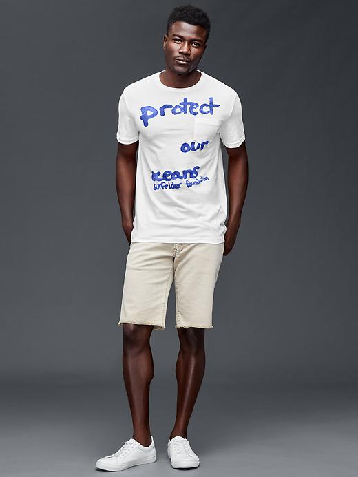 Image number 5 showing, Surfrider Foundation protect our oceans graphic tee