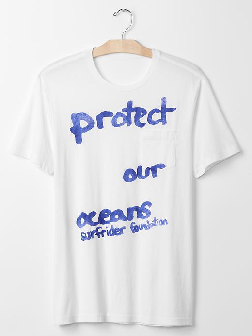 Image number 7 showing, Surfrider Foundation protect our oceans graphic tee