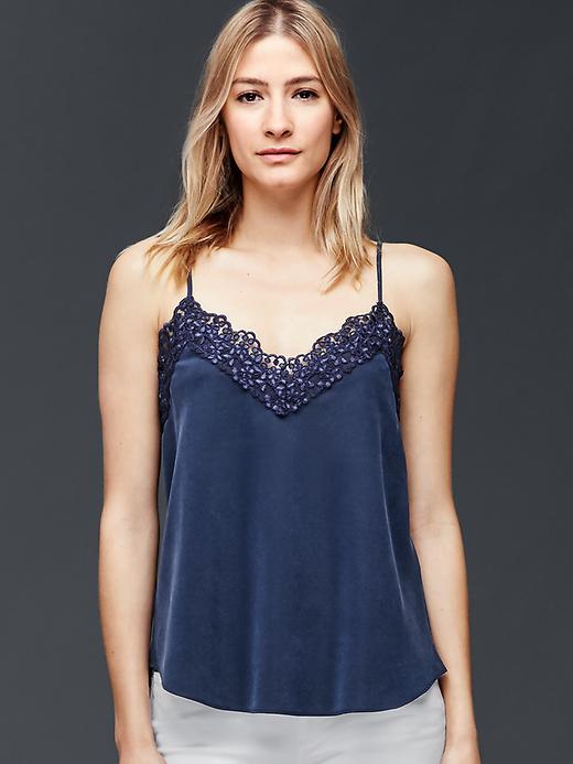 Image number 5 showing, Lace-trim cami