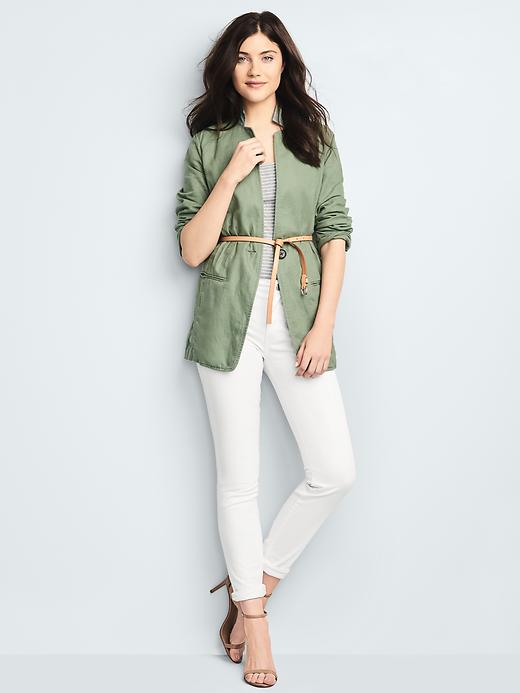 Image number 7 showing, Linen-cotton relaxed blazer