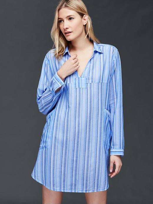 View large product image 1 of 1. Woven shirtdress