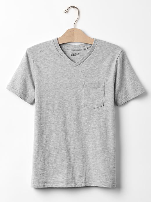 View large product image 1 of 1. Pocket v-neck tee