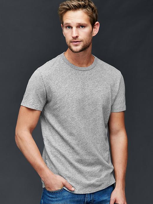 Image number 10 showing, Linen-cotton t-shirt