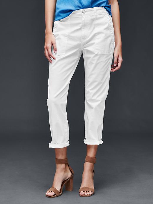 View large product image 1 of 1. Boyfriend utility chino