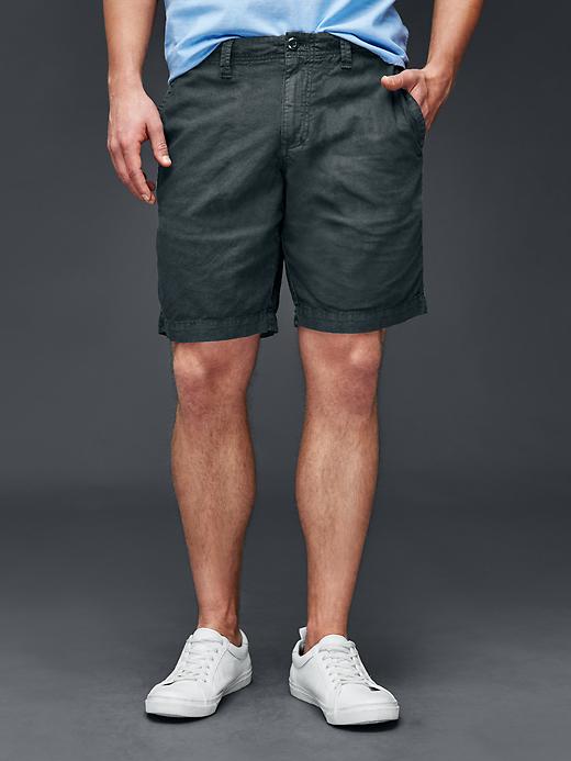 Image number 8 showing, Linen-cotton everyday shorts (10")