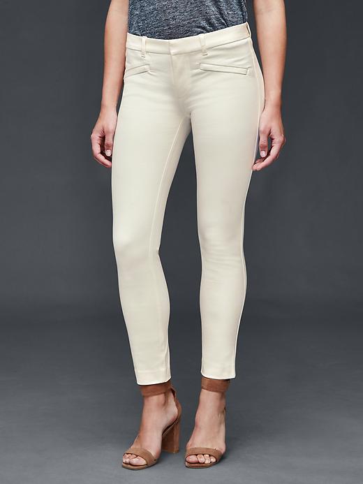 View large product image 1 of 1. Bi-stretch skinny ankle pants