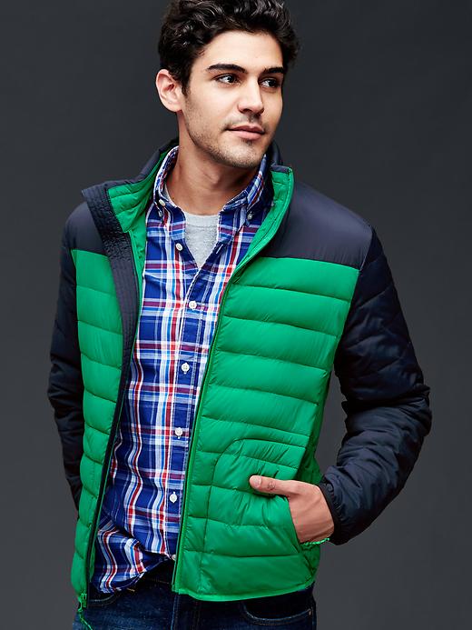 Image number 7 showing, ColdControl Lite stretch colorblock puffer jacket
