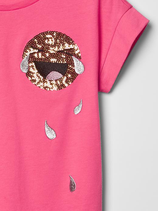 Image number 3 showing, Sequin graphic a-line tee