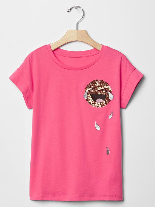 Image number 1 showing, Sequin graphic a-line tee
