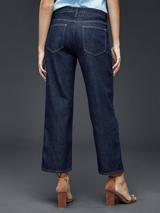Image number 2 showing, ORIGINAL 1969 wide-leg crop jeans