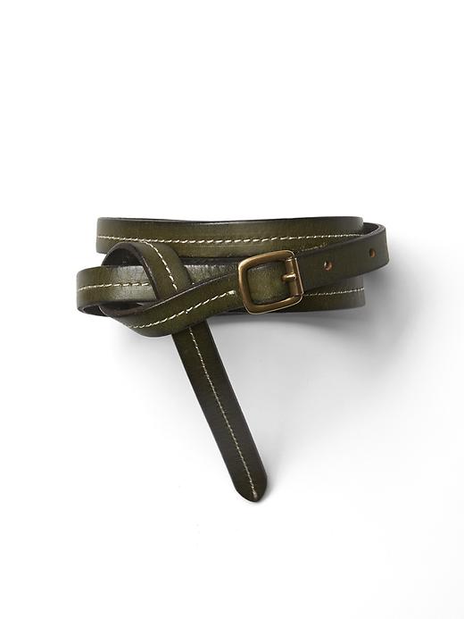 View large product image 1 of 1. Stitch Skinny Belt