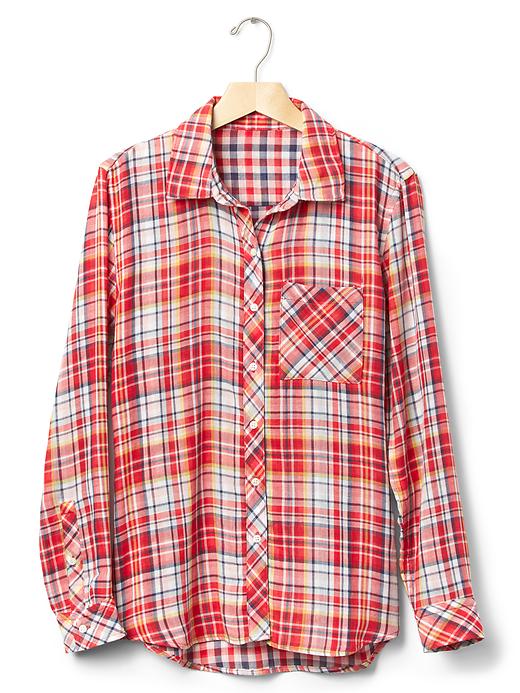 Image number 6 showing, Double-layer plaid shirt