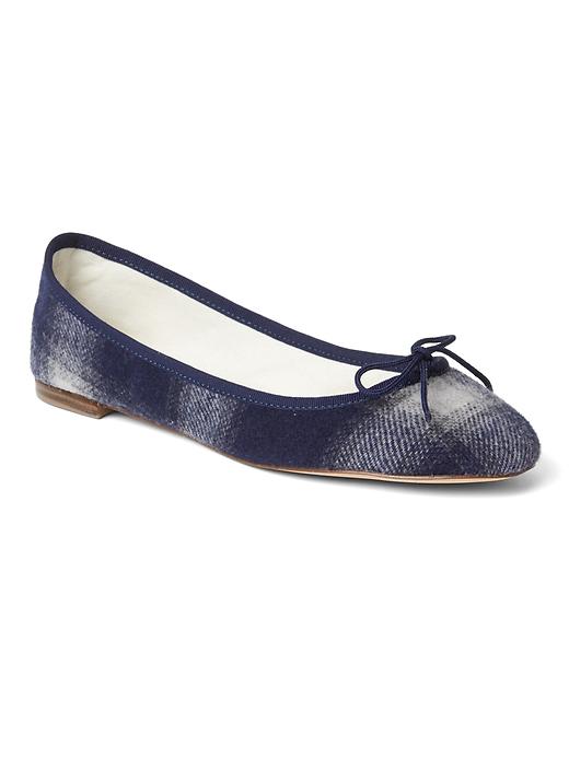 Image number 4 showing, Wool cinch ballet flats