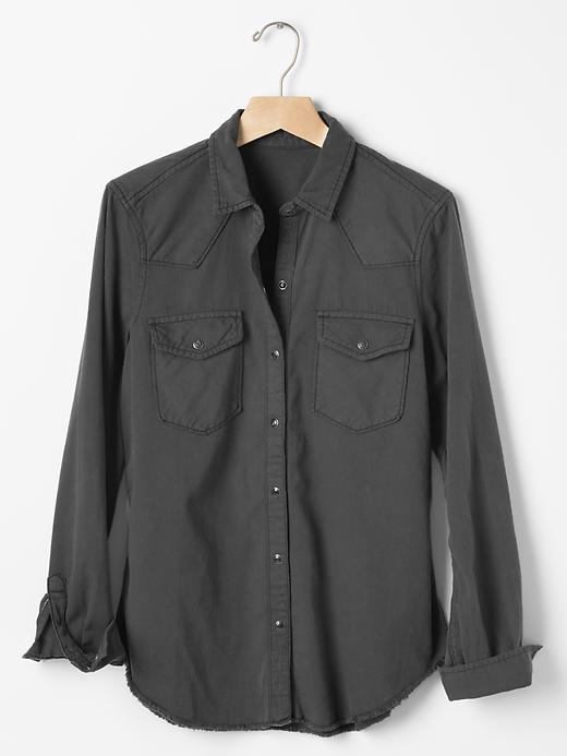 Image number 6 showing, 1969 relaxed western denim shirt