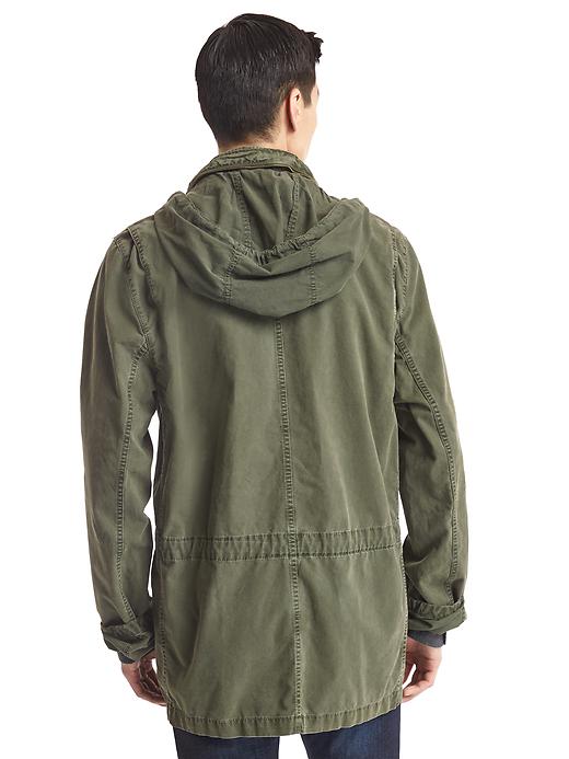 Image number 2 showing, Hooded fatigue jacket