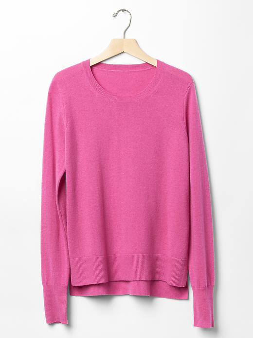 Image number 6 showing, Merino wool blend crewneck sweater