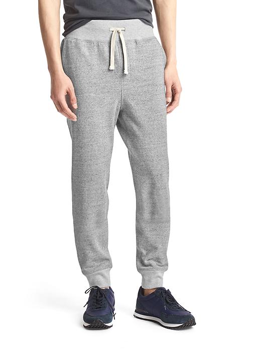 Image number 1 showing, Marled fleece joggers