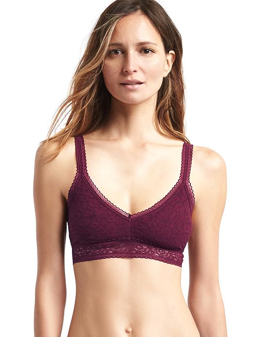 View large product image 1 of 1. Supersoft lace bralette