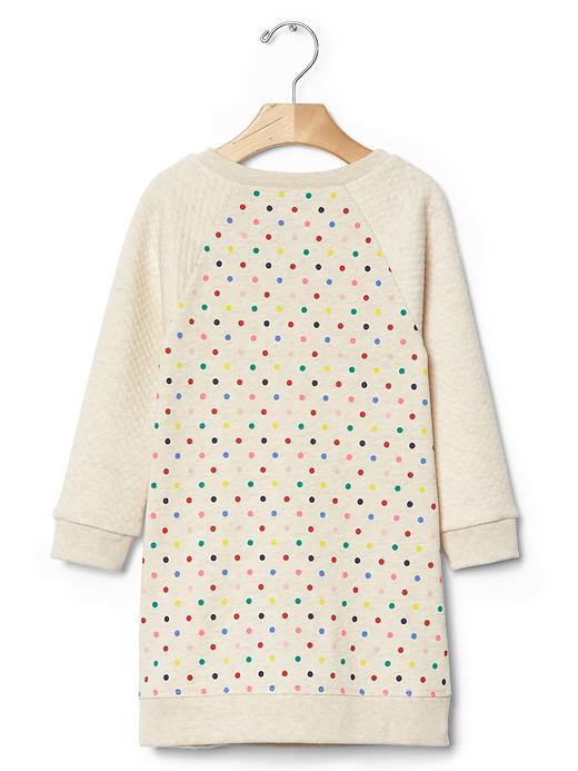 Image number 2 showing, Dotty quilted-sleeves sweatshirt