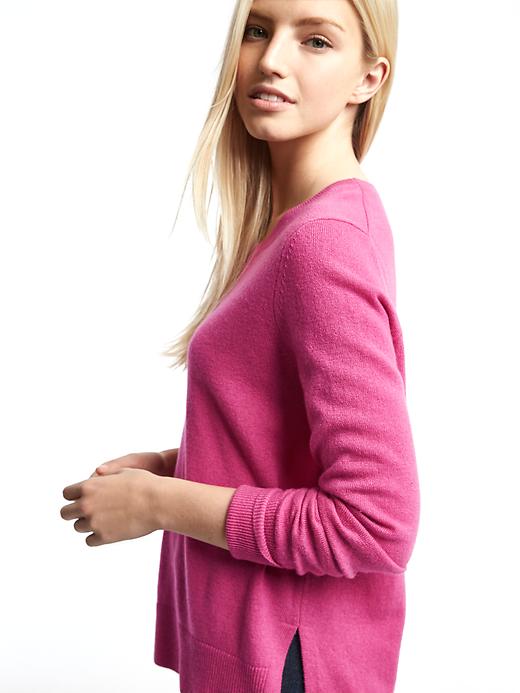 Image number 5 showing, Merino wool blend crewneck sweater