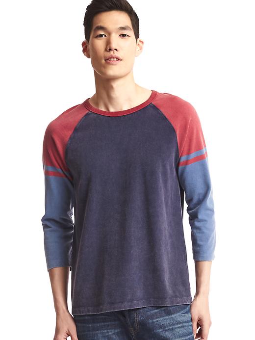 Image number 1 showing, Colorblock baseball tee