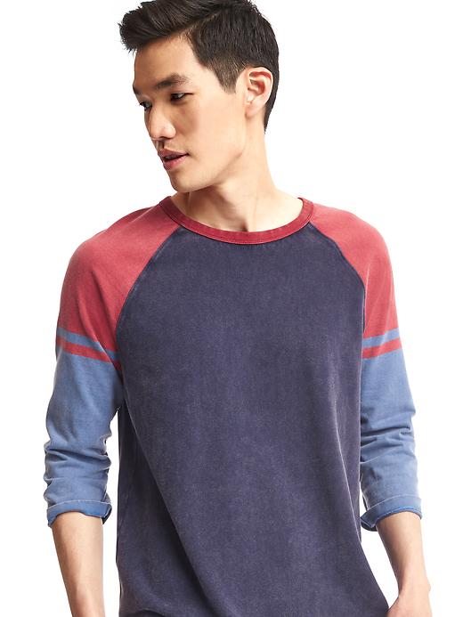 Image number 5 showing, Colorblock baseball tee