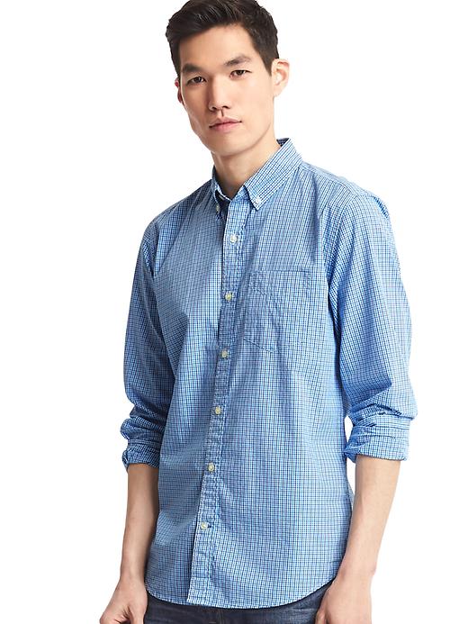 Image number 1 showing, True wash mini checkered standard fit shirt