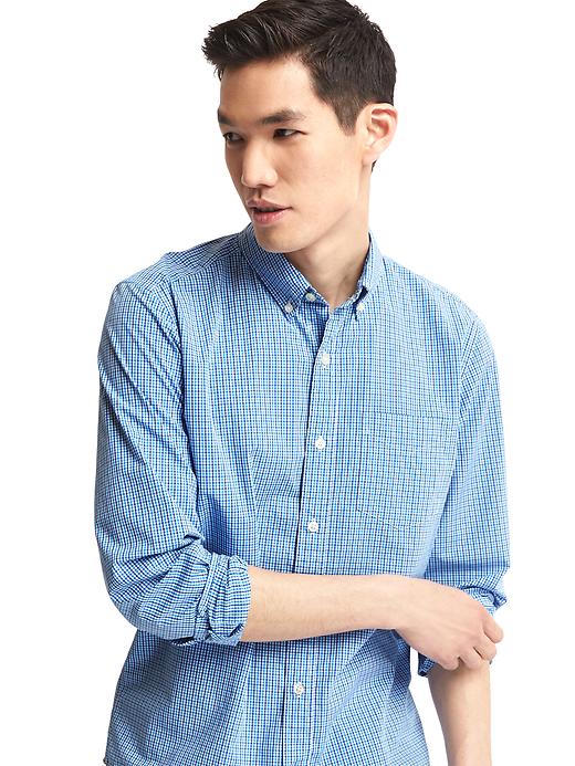 Image number 5 showing, True wash mini checkered standard fit shirt