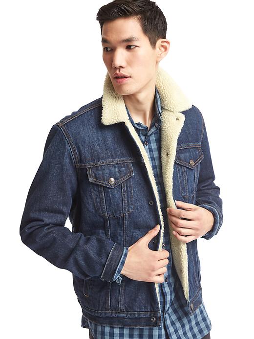 Image number 4 showing, 1969 icon sherpa-lined denim jacket